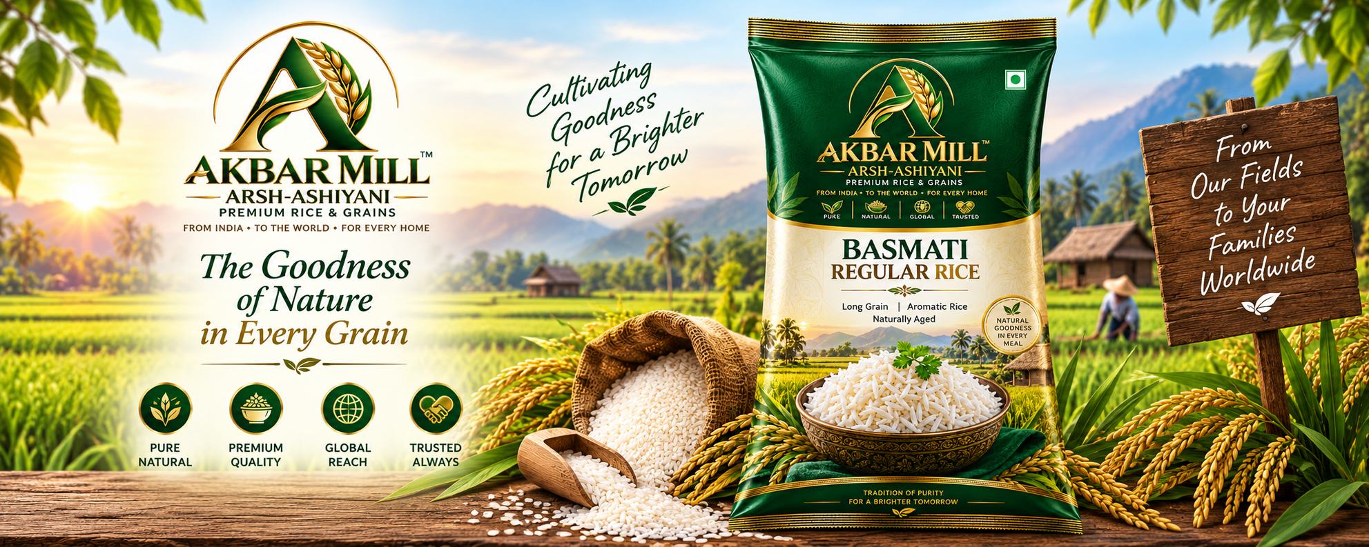 Akbar Mill Arsh-Ashiyani Premium Rice and Grains collection